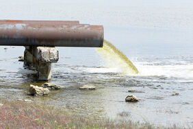 canalisation de rejet d'eau