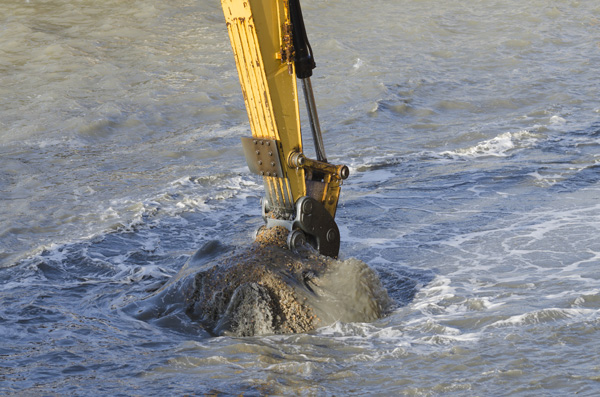 sédiments dans l'eau